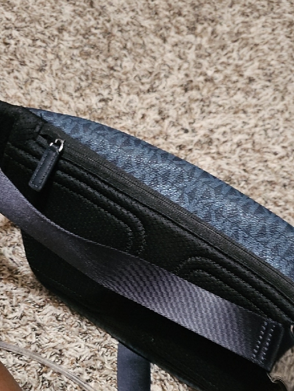 Michael Kors Dark Blue MK Logo Belt Bag - Picture 10 of 13